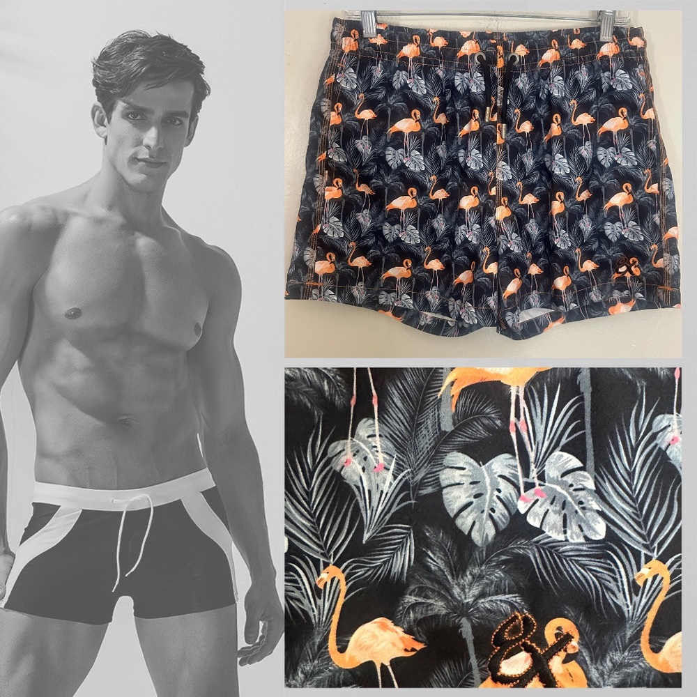 Eight X Swim Trunks Medium 32-38" waist 3.5" inseam Gently worn 100% polyester